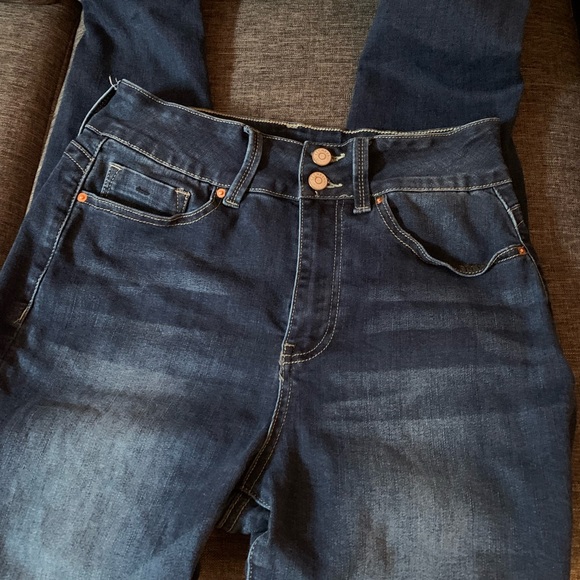 WAREHOUSE ONE MIDRISE SKINNY DARK JEAN - Picture 2 of 2